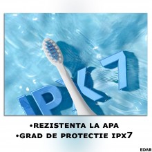 Periuta De Dinti Electrica EDAR, Pentru Copii, Model Unicorn, Alimentare Cu Baterii, Peri Moi, 1 Program, Buton Pornire/Oprir...