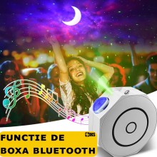 Proiector De Stele Si Planete Pentru Tavan Camera Cu Boxa Inclusa SIKS, Conectare Bluetooth, Lampa De Veghe Pentru Copii, Con... Proiector De Stele Si Planete Pentru Tavan Camera Cu Boxa Inclusa SIKS, Conectare Bluetooth, Lampa De Veghe Pentru Copii, Con...