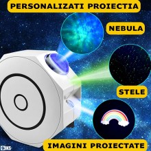 Proiector De Stele Si Planete Pentru Tavan Camera Cu Boxa Inclusa SIKS, Conectare Bluetooth, Lampa De Veghe Pentru Copii, Con... Proiector De Stele Si Planete Pentru Tavan Camera Cu Boxa Inclusa SIKS, Conectare Bluetooth, Lampa De Veghe Pentru Copii, Con...