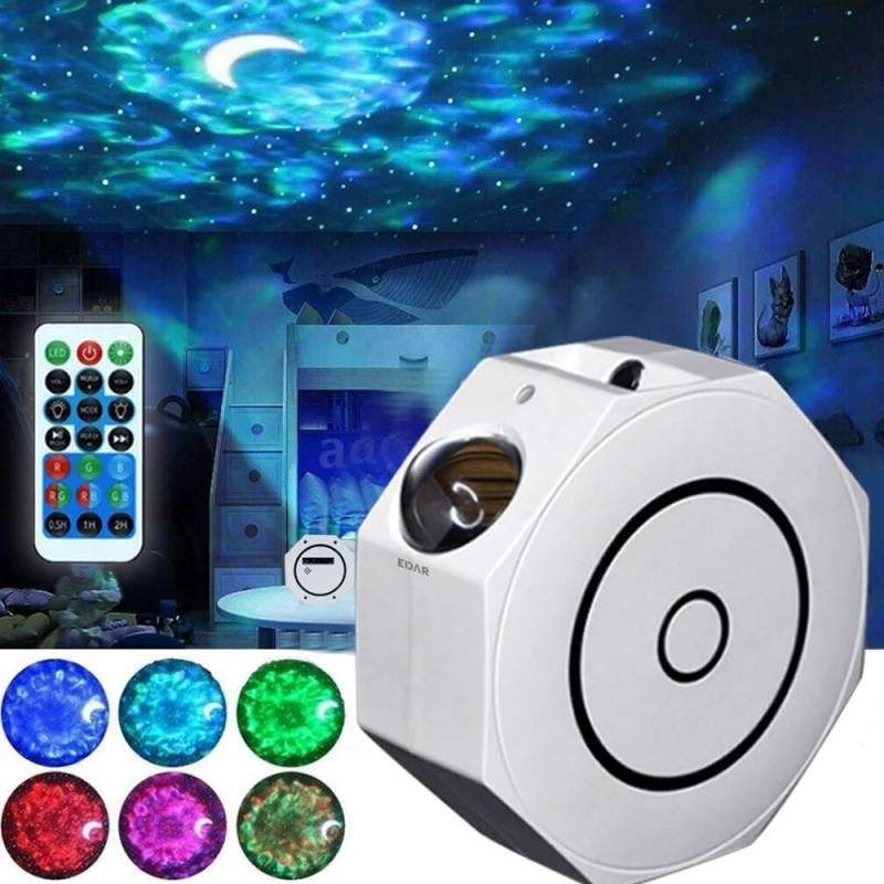 Proiector De Stele Si Galaxii Pentru Camera EDAR, Aurora Boreala, Functie De Boxa Bluetooth, Joc De Lumini Nebula Si Stele, T... Proiector De Stele Si Galaxii Pentru Camera EDAR, Aurora Boreala, Functie De Boxa Bluetooth, Joc De Lumini Nebula Si Stele, T...