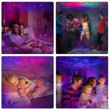 Proiector De Stele Si Galaxii Pentru Camera EDAR, Aurora Boreala, Functie De Boxa Bluetooth, Joc De Lumini Nebula Si Stele, T... Proiector De Stele Si Galaxii Pentru Camera EDAR, Aurora Boreala, Functie De Boxa Bluetooth, Joc De Lumini Nebula Si Stele, T...