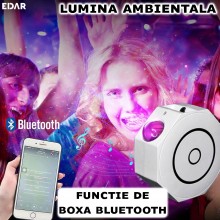 Proiector De Stele Si Galaxii Pentru Camera EDAR, Aurora Boreala, Functie De Boxa Bluetooth, Joc De Lumini Nebula Si Stele, T... Proiector De Stele Si Galaxii Pentru Camera EDAR, Aurora Boreala, Functie De Boxa Bluetooth, Joc De Lumini Nebula Si Stele, T...