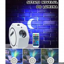 Proiector De Stele Si Galaxii Pentru Camera EDAR, Aurora Boreala, Functie De Boxa Bluetooth, Joc De Lumini Nebula Si Stele, T... Proiector De Stele Si Galaxii Pentru Camera EDAR, Aurora Boreala, Functie De Boxa Bluetooth, Joc De Lumini Nebula Si Stele, T...