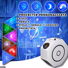 Proiector De Stele Si Galaxii Pentru Camera EDAR, Aurora Boreala, Functie De Boxa Bluetooth, Joc De Lumini Nebula Si Stele, T... Proiector De Stele Si Galaxii Pentru Camera EDAR, Aurora Boreala, Functie De Boxa Bluetooth, Joc De Lumini Nebula Si Stele, T...