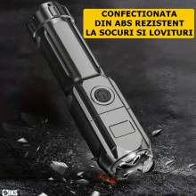 Lanterna Profesionala SIKS Din Aluminiu, Cu Lumina Reglabila, Focus Telescopic, 200 Metri Distanta, Led 36W, Waterproof IP44,... Lanterna Profesionala SIKS Din Aluminiu, Cu Lumina Reglabila, Focus Telescopic, 200 Metri Distanta, Led 36W, Waterproof IP44,...