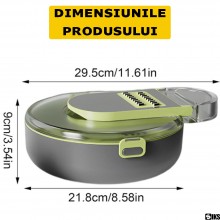 Feliator De Legume Si Fructe 9 In 1 SIKS, Multifunctional, Pentru Ceapa, Rosii, Cartofi, Tocator De Alimente Cu Tava De Scurg... Feliator De Legume Si Fructe 9 In 1 SIKS, Multifunctional, Pentru Ceapa, Rosii, Cartofi, Tocator De Alimente Cu Tava De Scurg...