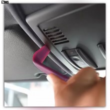 Kit 5 Piese SIKS Pentru Demontare Plastice Interior Auto, Desfacere / Dezasamblare Panouri Si Cleme, Leviere Plastic, Rosu