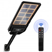 Lampa Solara Stradala Sau Gradina Slim SIKS 300W Cu Panou Solar Monocristalin, De Exterior, 318 LED Tehnologie COS, 3200LM, 2...