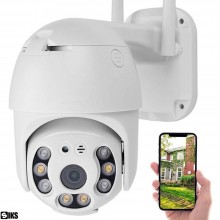 Camera De Supraveghere Video WIFI SIKS, 5 MP, Exterior/Interior IP66, Voce, Alarma, 4X Zoom, Rotire, Leduri Lumina, Comunicar...