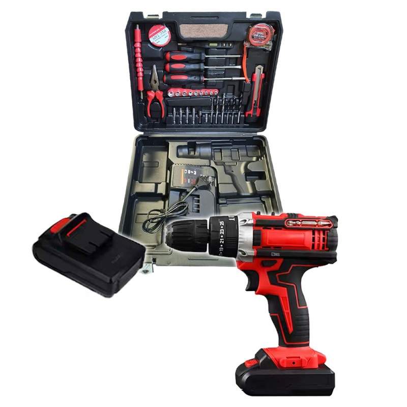 Trusa Bormasina Cu Percutie SIKS, Cu 34 De Accesorii, 2 Acumulatori De 36V Inclusi, Autofiletanta, Mod Infiletat, Mod Gaurit ... Trusa Bormasina Cu Percutie SIKS, Cu 34 De Accesorii, 2 Acumulatori De 36V Inclusi, Autofiletanta, Mod Infiletat, Mod Gaurit ...