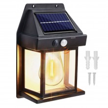 Lampa Solara EDAR de Perete, Pentru Exterior, Rezistenta la Apa, Senzor De Miscare, Incarcare Solara, 3 Moduri de Lumina, Put...