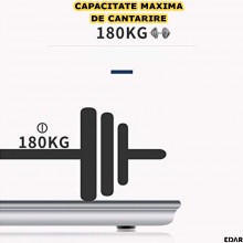 Cantar Inteligent Corporal EDAR, Conexiune Bluetooth, Smart, Electronic, Aplicatie Telefon, Afisaj Digital Iluminat, Sticla, ... Cantar Inteligent Corporal EDAR, Conexiune Bluetooth, Smart, Electronic, Aplicatie Telefon, Afisaj Digital Iluminat, Sticla, ...