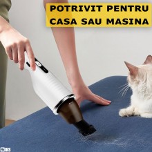 Aspirator Auto De Mana Fara Fir SIKS, Portabil, Cu Acumulator, 80W, Ideal Pentru Casa, Masina, Birou, Baterie 2000mAh, Incarc... Aspirator Auto De Mana Fara Fir SIKS, Portabil, Cu Acumulator, 80W, Ideal Pentru Casa, Masina, Birou, Baterie 2000mAh, Incarc...