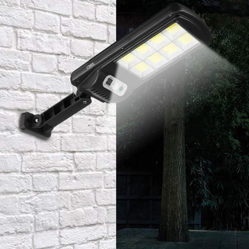Lampa Solara De Exterior SIKS, Cu Panou Solar, 120 Led, Pentru Gradina, Alee, Intrare Casa, Lampa Cu Leduri Cob, Lumina Neutr...