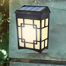 Lampa Solara Decorativa SIKS De Exterior, Pentru Perete, Gard, Led Multicolor, 7 Moduri De Iluminare, Rezistenta La Apa IP54,...