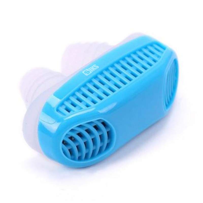 Dispozitiv Nazal Antisforait 2 in 1 SIKS, Purifica Aerul, Din Silicon Moale, Reutilizabil, Marime Universala, Albastru