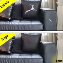 Folie Din Piele Ecologica SIKS, Autoadeziva, Pentru Reparatie Canapea, Fotolii, Scaune, Interior Autoturism, Dimensiune 75 x ...