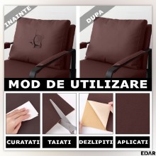Folie Autoadeziva EDAR Pentru Reparat Si Reconditionat Canapea, Fotoliu, Scaune Auto, Piele Ecologica, Rezistenta La Uzura, I... Folie Autoadeziva EDAR Pentru Reparat Si Reconditionat Canapea, Fotoliu, Scaune Auto, Piele Ecologica, Rezistenta La Uzura, I...