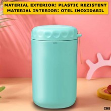 Caserola Termica SIKS Pentru Supa, Lingura Si Furculita Incluse, Interior Din Otel Inoxidabil, 750 Ml, Mini Termos Pentru Man... Caserola Termica SIKS Pentru Supa, Lingura Si Furculita Incluse, Interior Din Otel Inoxidabil, 750 Ml, Mini Termos Pentru Man...