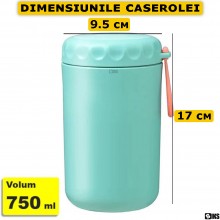 Caserola Termica SIKS Pentru Supa, Lingura Si Furculita Incluse, Interior Din Otel Inoxidabil, 750 Ml, Mini Termos Pentru Man... Caserola Termica SIKS Pentru Supa, Lingura Si Furculita Incluse, Interior Din Otel Inoxidabil, 750 Ml, Mini Termos Pentru Man...