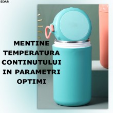 Caserola EDAR Termoizolanta Pentru Supa, Pranz, Interior Din Inox, Tip Termos, Lingura Si Furculita Incluse, Capacitate 750 m... Caserola EDAR Termoizolanta Pentru Supa, Pranz, Interior Din Inox, Tip Termos, Lingura Si Furculita Incluse, Capacitate 750 m...