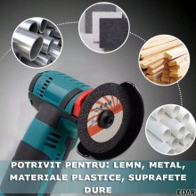 Polizor Unghiular Fara Fir EDAR Cu 2 Acumulatori 12V Reincarcabili Inclusi, 6 Discuri 76 MM Incluse, Design Compact Si Ergono... Polizor Unghiular Fara Fir EDAR Cu 2 Acumulatori 12V Reincarcabili Inclusi, 6 Discuri 76 MM Incluse, Design Compact Si Ergono...