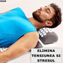 Saltea Si Perna Presopunctura EDAR, Ajuta La Stimularea Musculaturii, Imbunatatesc Circulatia Sangelui, Amelioreaza Stresul, ...