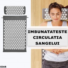 Saltea Si Perna Presopunctura EDAR, Ajuta La Stimularea Musculaturii, Imbunatatesc Circulatia Sangelui, Amelioreaza Stresul, ...