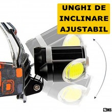 Lanterna de cap LED SIKS, Profesionala, Incarcare USB, 4 Moduri Lumina, 3 Surse De Lumina De Intensitate Mare, Pentru Pescuit... Lanterna de cap LED SIKS, Profesionala, Incarcare USB, 4 Moduri Lumina, 3 Surse De Lumina De Intensitate Mare, Pentru Pescuit...
