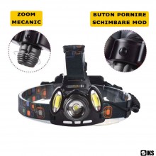 Lanterna de cap LED SIKS, Profesionala, Incarcare USB, 4 Moduri Lumina, 3 Surse De Lumina De Intensitate Mare, Pentru Pescuit... Lanterna de cap LED SIKS, Profesionala, Incarcare USB, 4 Moduri Lumina, 3 Surse De Lumina De Intensitate Mare, Pentru Pescuit...