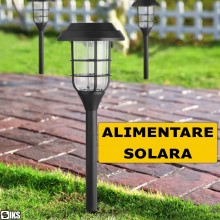 Set 6 Lampi Solare SIKS De Exterior Decorative Pentru Gradina Cu Incarcare Solara De Tip Felinar, Cu Tarus, Senzor De lumina,...
