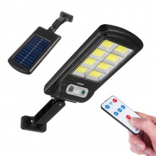 Lampa Solara EDAR, Model BK1208COB, Pentru Gradina/Terasa/Casa, Panou Solar Incorporat, 120 Led Cob, Control Din Telecomanda,...