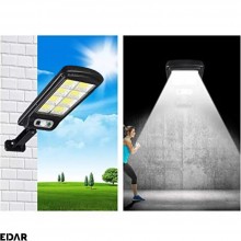 Lampa Solara EDAR, Model BK1208COB, Pentru Gradina/Terasa/Casa, Panou Solar Incorporat, 120 Led Cob, Control Din Telecomanda,...