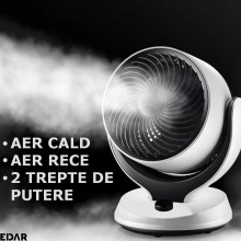 Ventilator Electric EDAR Cu Functie De Incalzire/Racire, Tip Aeroterma 2 In 1, 2000 W, Alimentare Priza, Doua Niveluri, Silen... Ventilator Electric EDAR Cu Functie De Incalzire/Racire, Tip Aeroterma 2 In 1, 2000 W, Alimentare Priza, Doua Niveluri, Silen...