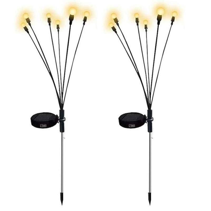 Set 2 x Lampa Solara SIKS De Gradina / Iarba Decorativa Cu Incarcare Solara, 8 LED, Efect De Licurici, 2 Moduri De Lumina, Cu... Set 2 x Lampa Solara SIKS De Gradina / Iarba Decorativa Cu Incarcare Solara, 8 LED, Efect De Licurici, 2 Moduri De Lumina, Cu...