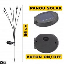 Set 2 x Lampa Solara SIKS De Gradina / Iarba Decorativa Cu Incarcare Solara, 8 LED, Efect De Licurici, 2 Moduri De Lumina, Cu... Set 2 x Lampa Solara SIKS De Gradina / Iarba Decorativa Cu Incarcare Solara, 8 LED, Efect De Licurici, 2 Moduri De Lumina, Cu...
