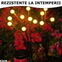 Set 2 x Lampa Solara Decorativa EDAR, Impermeabila, Efect De Licurici, Doua Moduri De Lumina, Fixare In Pamant, Tarus Inclus,... Set 2 x Lampa Solara Decorativa EDAR, Impermeabila, Efect De Licurici, Doua Moduri De Lumina, Fixare In Pamant, Tarus Inclus,...