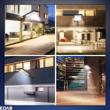 Lampa Solara EDAR Pentru Exterior, Iluminat Stradal Sau Gradina, Model W789A6, 360 Led SMD, Lumina Neutra, Senzori De Miscare...