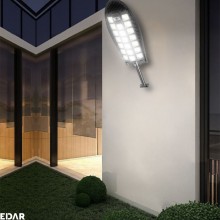 Lampa Solara EDAR Pentru Exterior, Iluminat Stradal Sau Gradina, Model W7102A7, 520 Led SMD, Lumina Neutra, Senzori De Miscar...