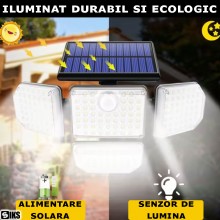 Lampa Solara De Exterior SIKS Cu Panou Solar, 185 Leduri Puternice Pentru Gradina, Alee, Intrare Casa, Lampa Reglabila In 4 P... Lampa Solara De Exterior SIKS Cu Panou Solar, 185 Leduri Puternice Pentru Gradina, Alee, Intrare Casa, Lampa Reglabila In 4 P...