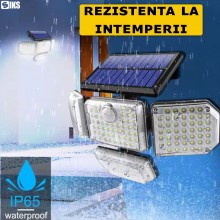 Lampa Solara De Exterior SIKS Cu Panou Solar, 185 Leduri Puternice Pentru Gradina, Alee, Intrare Casa, Lampa Reglabila In 4 P... Lampa Solara De Exterior SIKS Cu Panou Solar, 185 Leduri Puternice Pentru Gradina, Alee, Intrare Casa, Lampa Reglabila In 4 P...