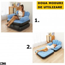 Fotoliu Gonflabil Si Sezlong Gonflabil SIKS, 2 in 1, Pliabil, Multifunctional, Exterior Catifelat, Realizat Din PVC, Dimensiu... Fotoliu Gonflabil Si Sezlong Gonflabil SIKS, 2 in 1, Pliabil, Multifunctional, Exterior Catifelat, Realizat Din PVC, Dimensiu...