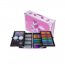 Set De Pictura SIKS Si Desen Pentru Copii, Trusa De Creatie Cu 145 Piese, Gentuta Tip Valiza Pentru Depozitare Si Transport, ...