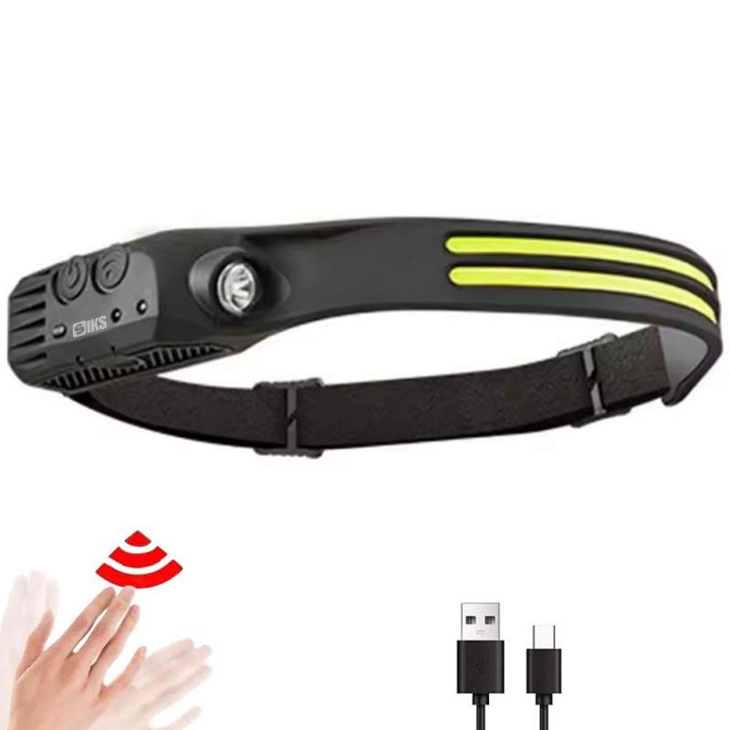 Lanterna De Cap LED SIKS, Cu 2 Benzi, Profesionala, Incarcare USB, 6 Moduri Lumina, Reglare Intensitate, 3 Surse De Lumina De... Lanterna De Cap LED SIKS, Cu 2 Benzi, Profesionala, Incarcare USB, 6 Moduri Lumina, Reglare Intensitate, 3 Surse De Lumina De...