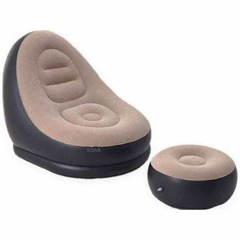 Fotoliu Gonflabil EDAR Cu Suport Picioare, Pompa Inclusa, Pentru Interior/Exterior, Rezistent La Apa, Catifelat, Fotoliu 116x... Fotoliu Gonflabil EDAR Cu Suport Picioare, Pompa Inclusa, Pentru Interior/Exterior, Rezistent La Apa, Catifelat, Fotoliu 116x...
