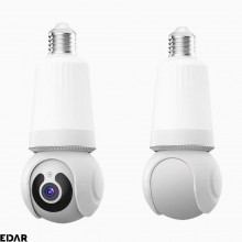 Camera De Supraveghere Tip Bec EDAR, Pentru Interior, Smart, Control Aplicatie Telefon, Montare In Dulie E27 Sau Normal, 3MP,...