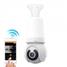 Camera De Supraveghere Tip Bec EDAR, Pentru Interior, Smart, Control Aplicatie Telefon, Montare In Dulie E27 Sau Normal, 3MP,...
