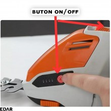 Foarfeca Electrica Pe Acumulator EDAR Pentru Tuns Iarba/Arbusti/Gard Viu, 2 Foarfeci Interschimbabile, Lame Din Otel Inoxidab... Foarfeca Electrica Pe Acumulator EDAR Pentru Tuns Iarba/Arbusti/Gard Viu, 2 Foarfeci Interschimbabile, Lame Din Otel Inoxidab...
