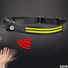 Lanterna frontala LED EDAR, Model W689-2, Pentru Cap, Profesionala, 3 Surse De Iluminare, Alimentare USB, 6 Moduri Lumina, Pe...