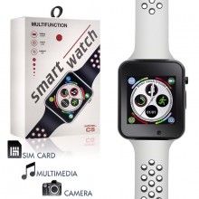 Ceas inteligent EDAR® ceas smart cu camera si slot SIM, alb